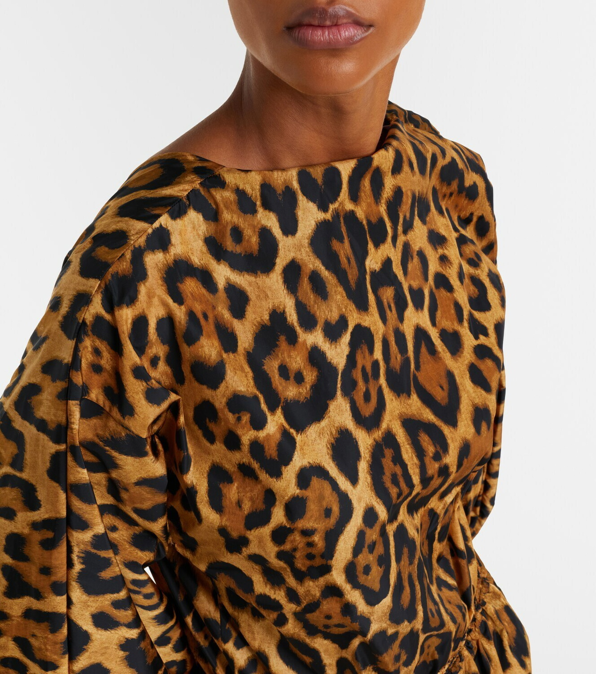 Alaïa Oversized animal-print bodysuit