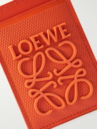 Loewe - Logo-Appliquéd Textured-Leather Cardholder