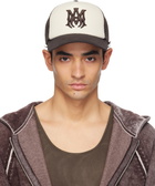 AMIRI Brown & White MA Foam Trucker Cap