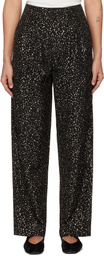 Bode Black Glitter Murray Trousers
