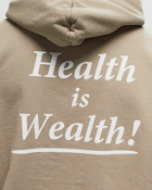 Sporty & Rich Health Is Wealth Hoodie Brown - Mens - Hoodies