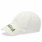 Balenciaga Men's Logo Cap in Dirty White
