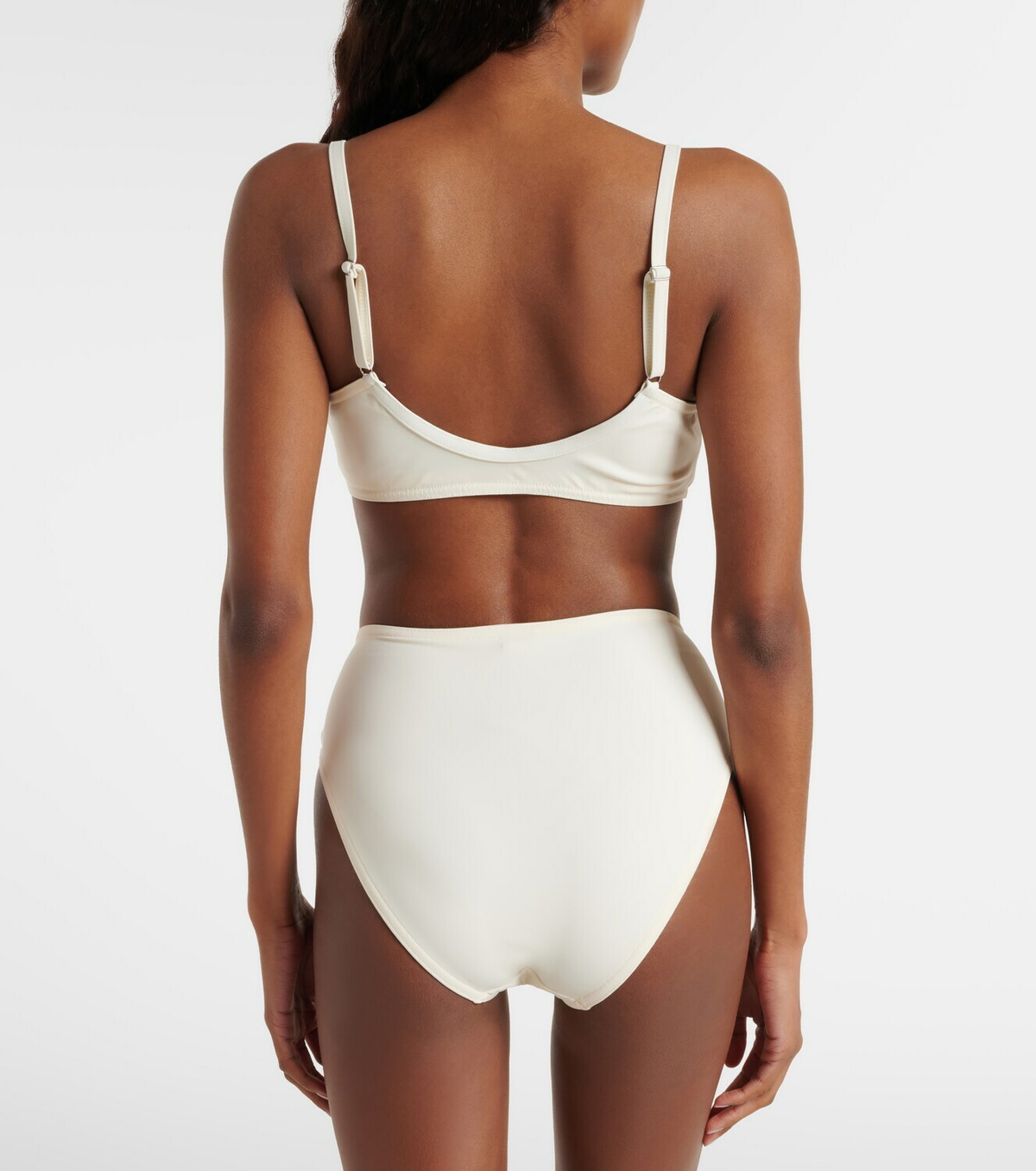 Karla Colletto Tess floral-appliqué bikini top