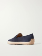 Tod's - Suede Espadrilles - Blue
