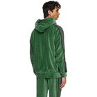 Needles Green Velour Track Hoodie