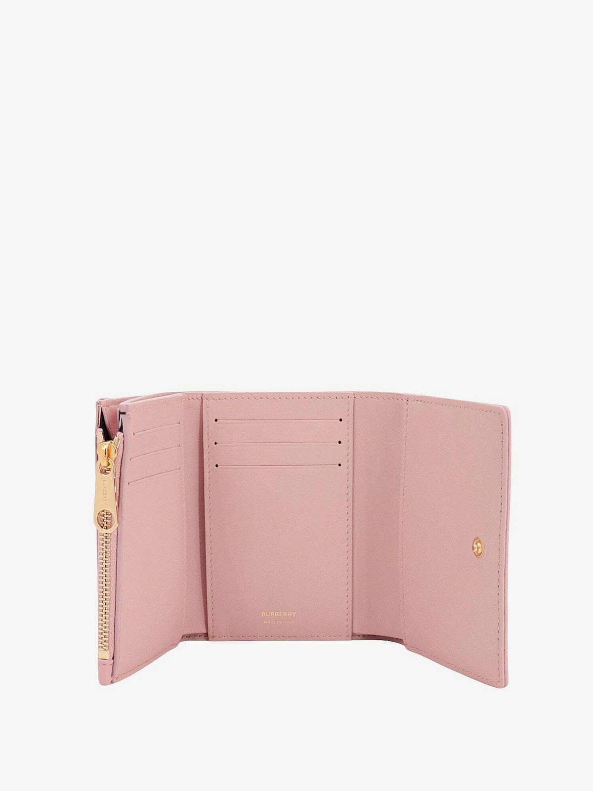 Pink store burberry wallet