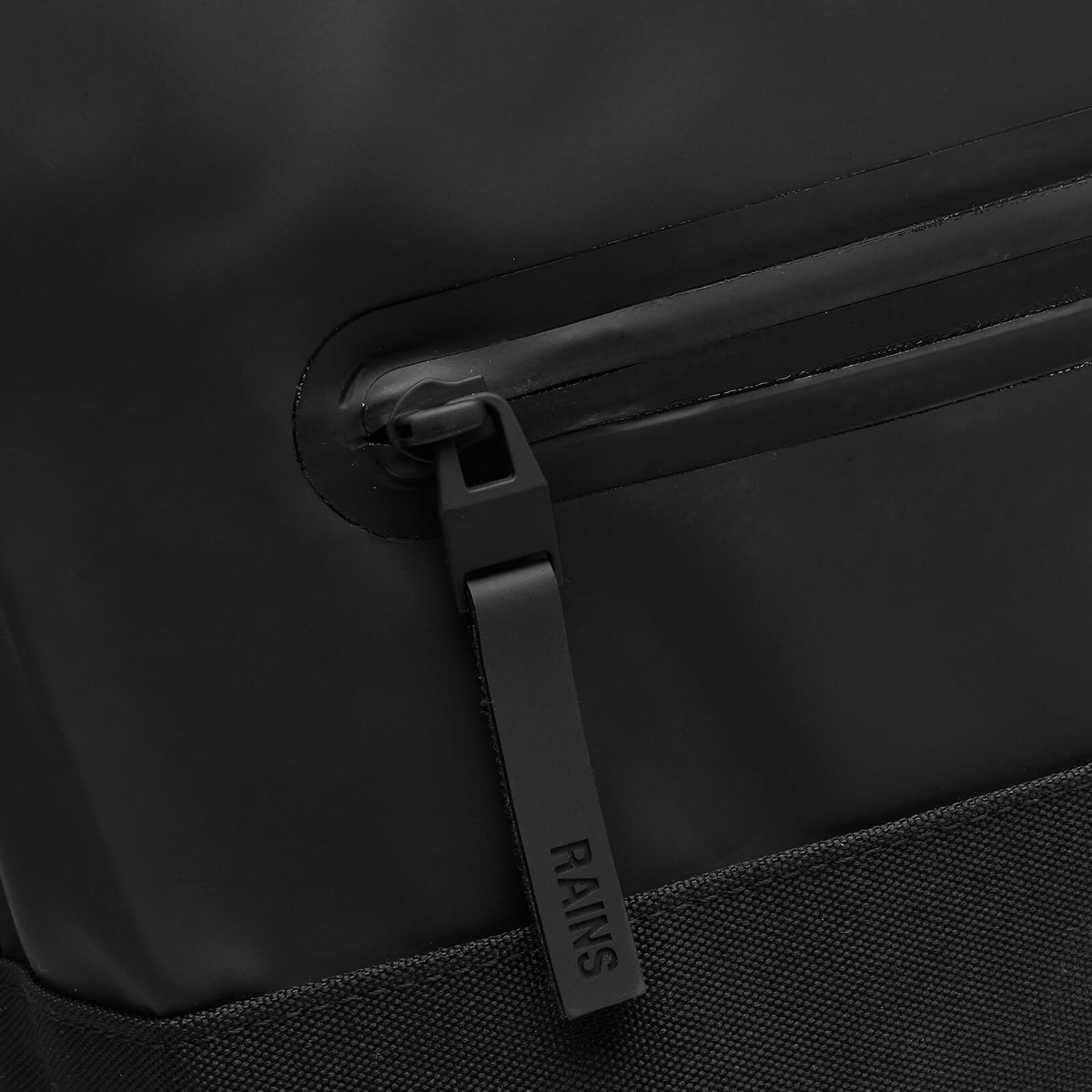 Rains Men's Trail Rolltop Backpack in Black Rains