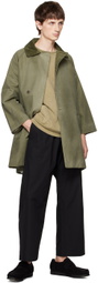 XENIA TELUNTS Green Raglan Coat