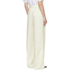 Róhe Off-White Mid-Waist Tailored Trousers