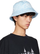Rhude Blue Bandana Bucket Hat