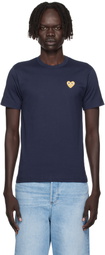 COMME des GARÇONS PLAY Navy Heart Patch T-shirt