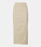 Veronica Beard Kimpton linen-blend midi skirt