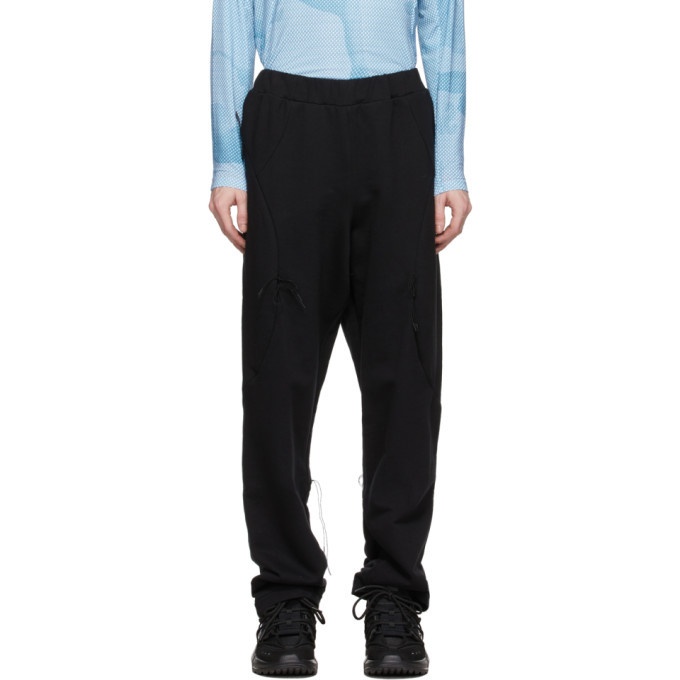 Photo: Saul Nash SSENSE Exclusive Black and Blue Hybrid Trackpant Trousers