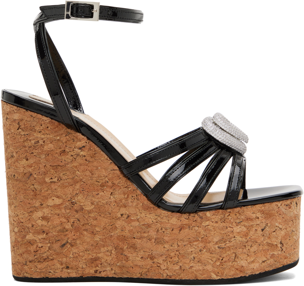 [MACH & MACH] シドニー装飾サテンプラットフォームサンダル Mach & Mach - Sydney embellished satin platform sandals MACH