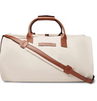 Brunello Cucinelli - Leather-Trimmed Nylon Holdall With Detachable Garment Bag - Neutrals