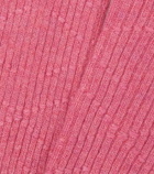 Barrie Fingerless cashmere gloves