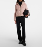 Moncler Grenoble Down-paneled zip-up hoodie