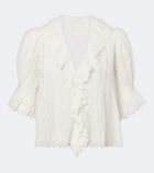 Dôen Henri broderie anglaise cotton top