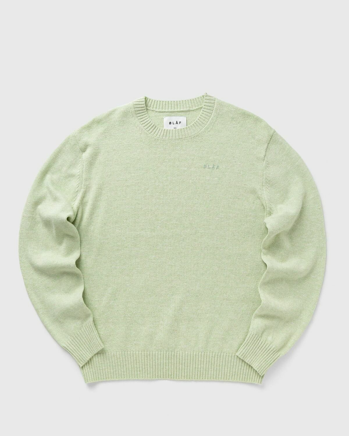 ØLÅF ESSENTIAL KNIT Green Mens Pullover