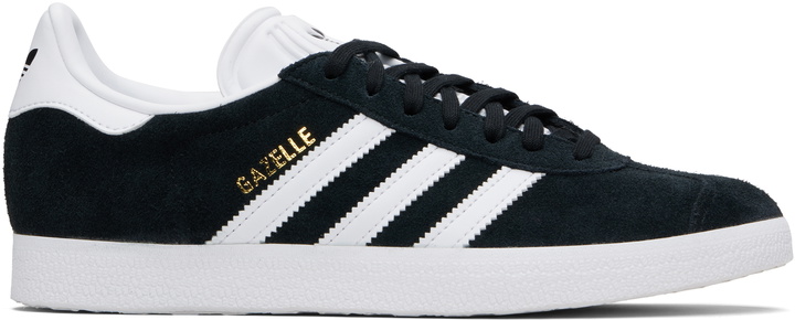 Photo: adidas Originals Black & White Gazelle Sneakers