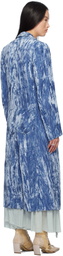 Collina Strada Blue Short Wolverine Coat