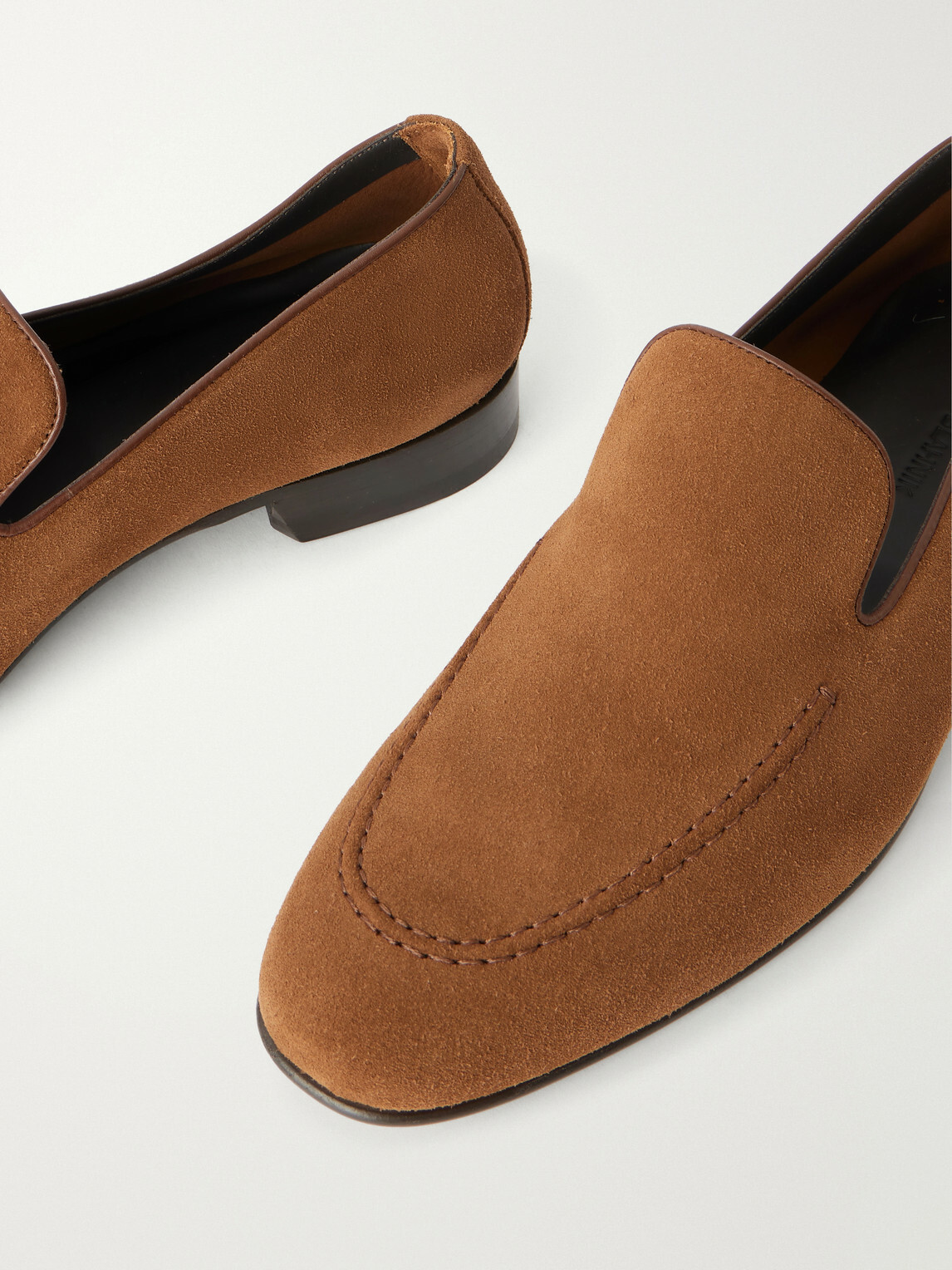 Manolo Blahnik - Truro Suede Loafers - Brown