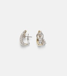 Yeprem Golden Strada 18kt white and yellow gold earrings with diamonds