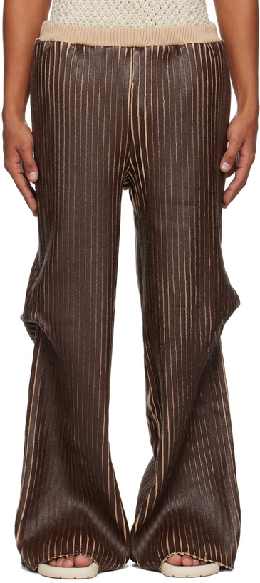 Photo: Stanley Raffington SSENSE Exclusive Brown Trousers