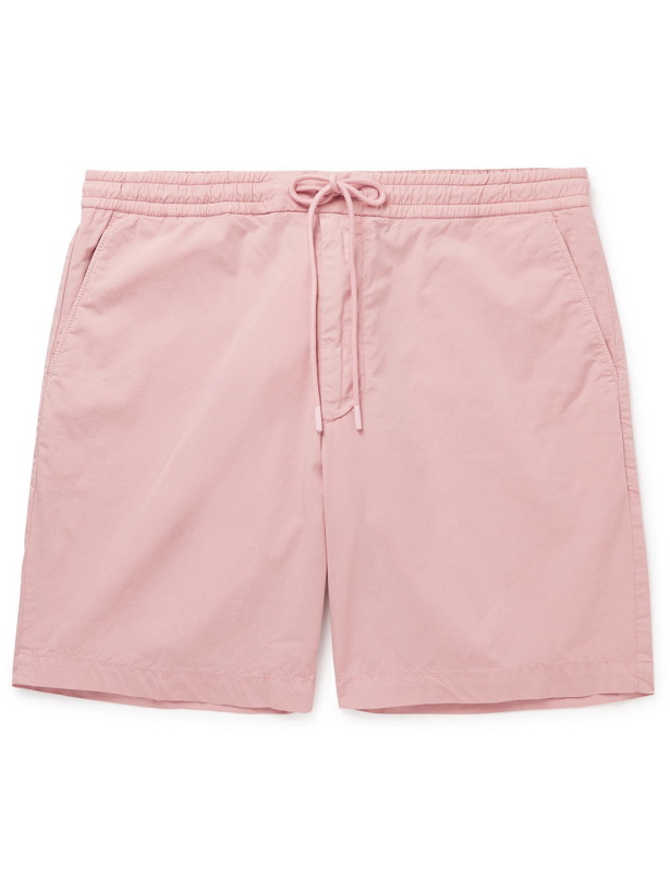 Photo: HUGO BOSS - Kenso Wide-Leg Stretch-Cotton Poplin Drawstring Shorts - Pink