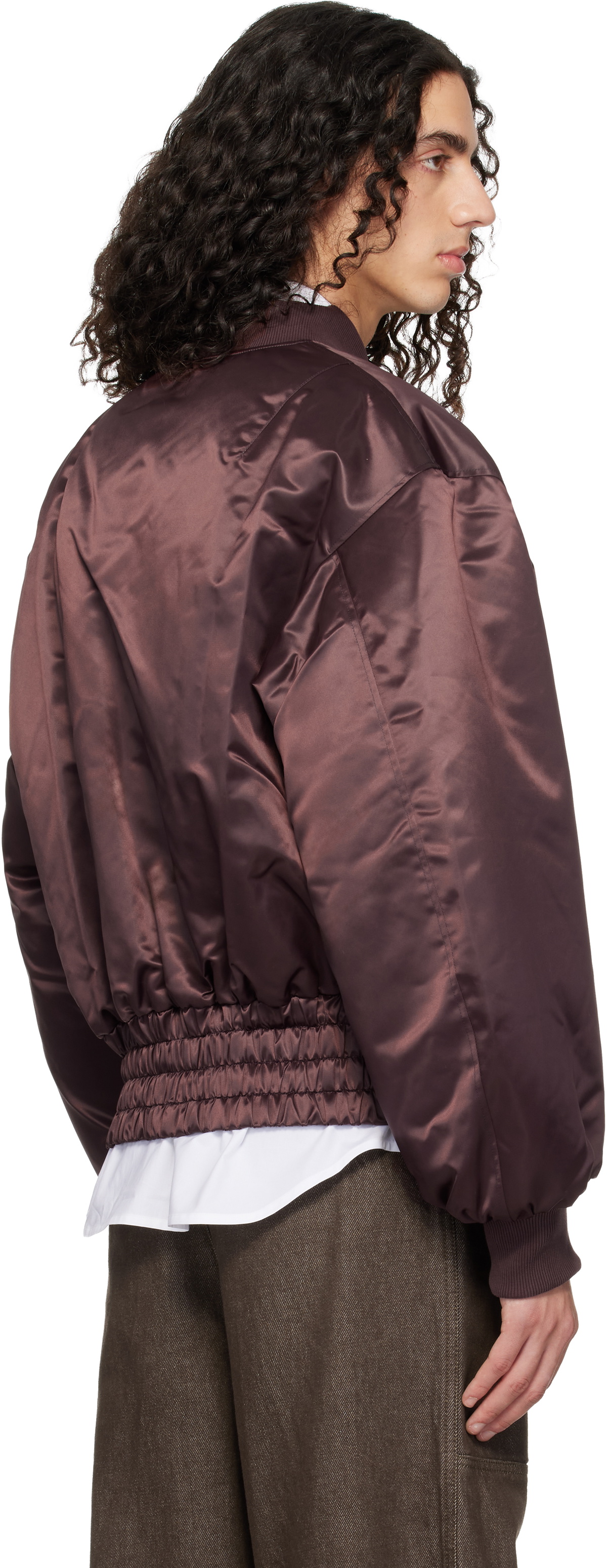 Chopova Lowena Brown Helter Bomber Jacket