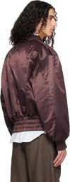 Chopova Lowena Brown Helter Bomber Jacket