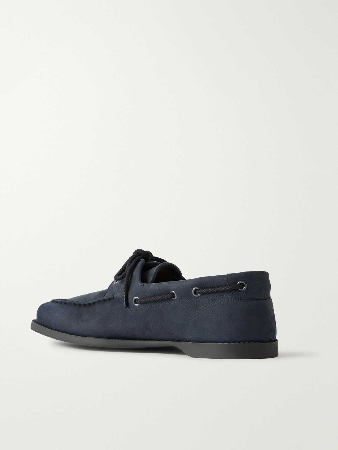 John Lobb - Foil Nubuck Boat Shoes - Blue