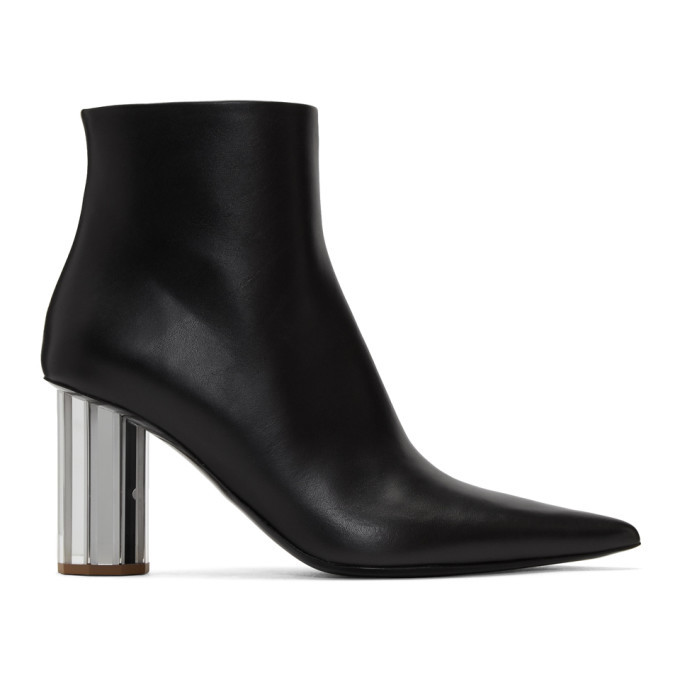 Proenza Schouler Black Pointy Mirror Heel Boots