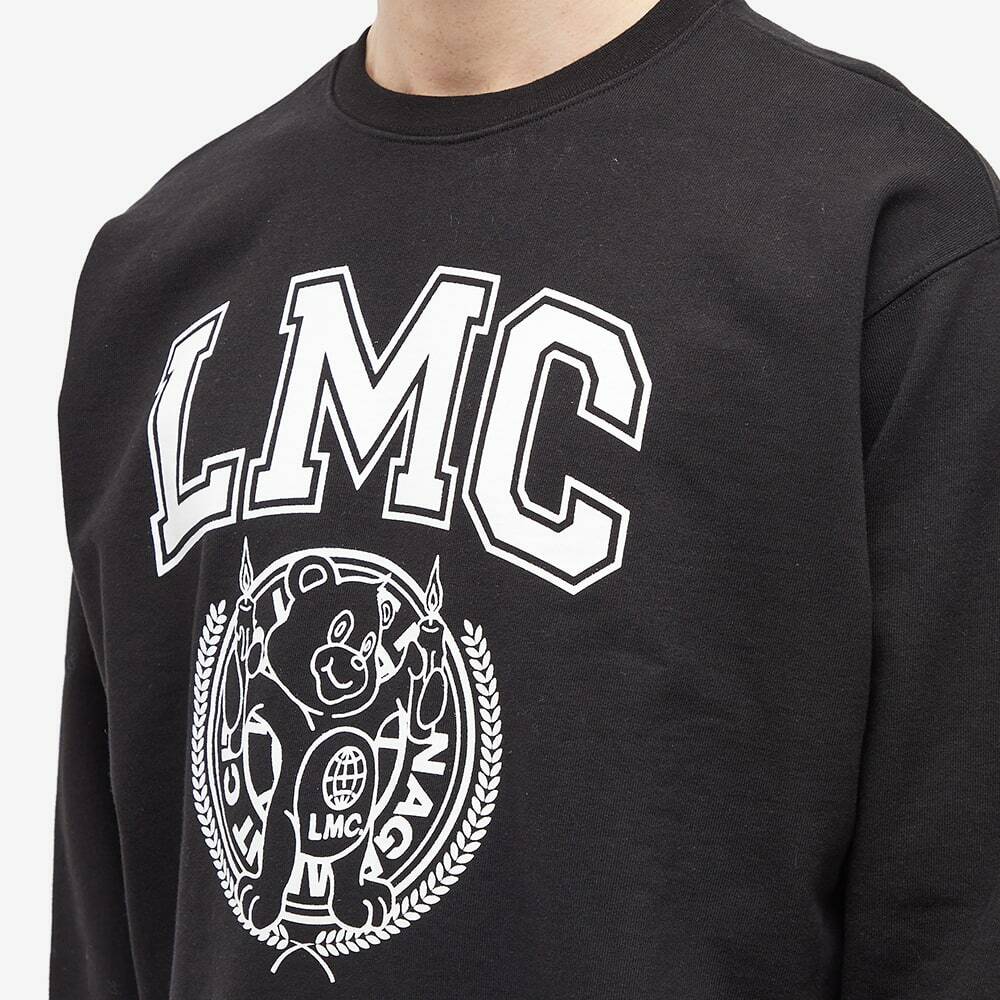 LMC Men's College Bear Crew Sweat in Black LMC