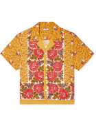 BODE - Blooming Border Printed Cotton-Poplin Shirt - Yellow