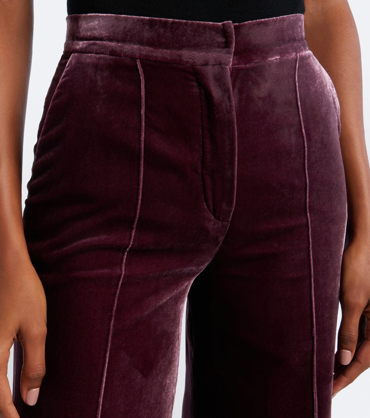 Elie Saab Velvet wide-leg pants