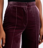 Elie Saab Velvet wide-leg pants
