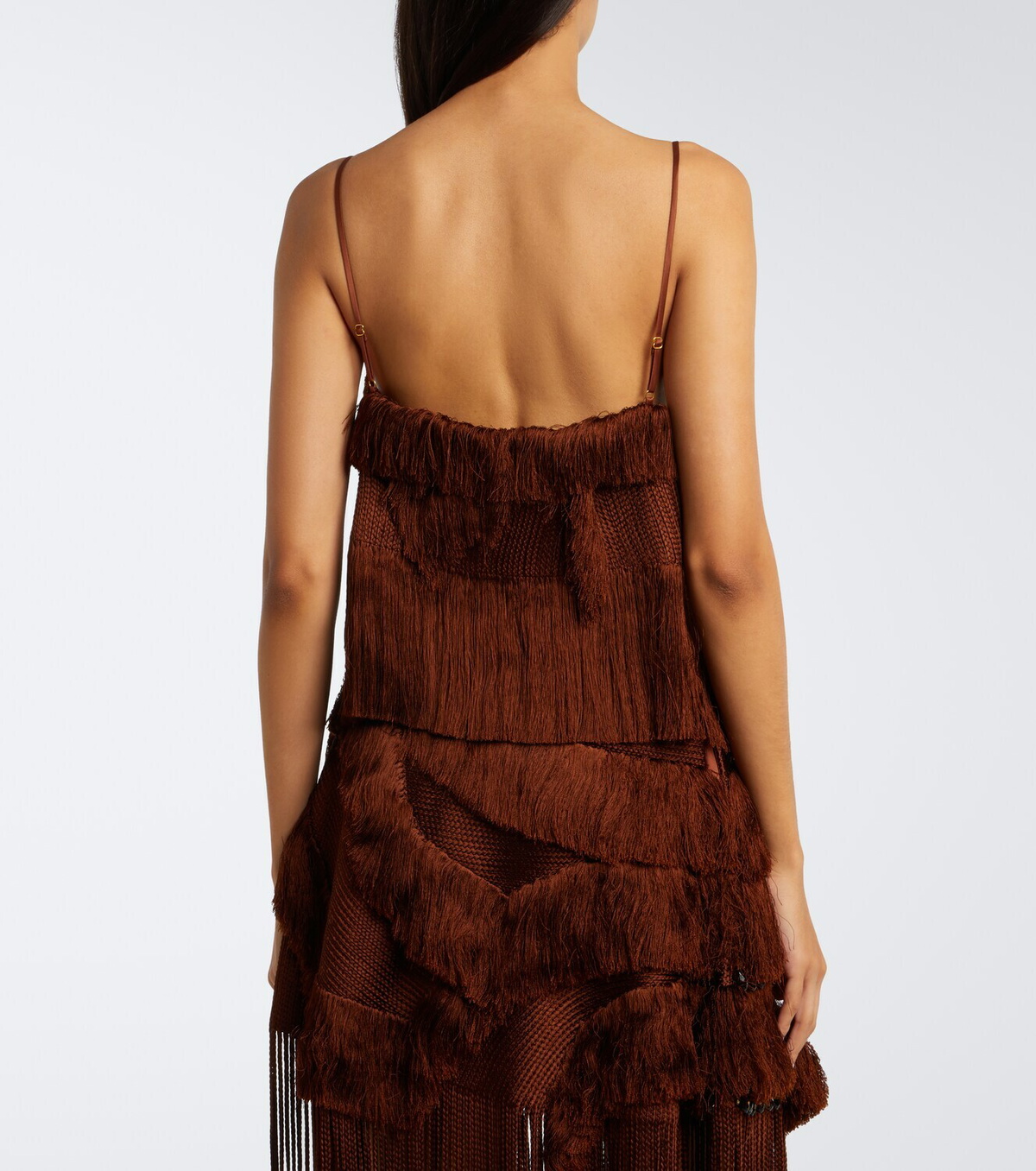 Xu Zhi Braided fringed top