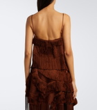 Xu Zhi Braided fringed top