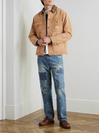 Polo Ralph Lauren - Polo Country Corduroy-Trimmed Distressed Recycled-Canvas Chore Jacket - Neutrals