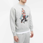 ICECREAM Men's Skate Cone Crew Sweat in Heather Grey