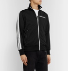 Palm Angels - Striped Logo-Print Tech-Jersey Track Jacket - Black