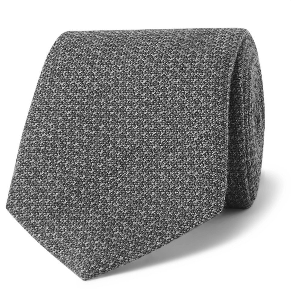 Photo: Richard James - 7cm Puppytooth Wool and Silk-Blend Tie - Gray