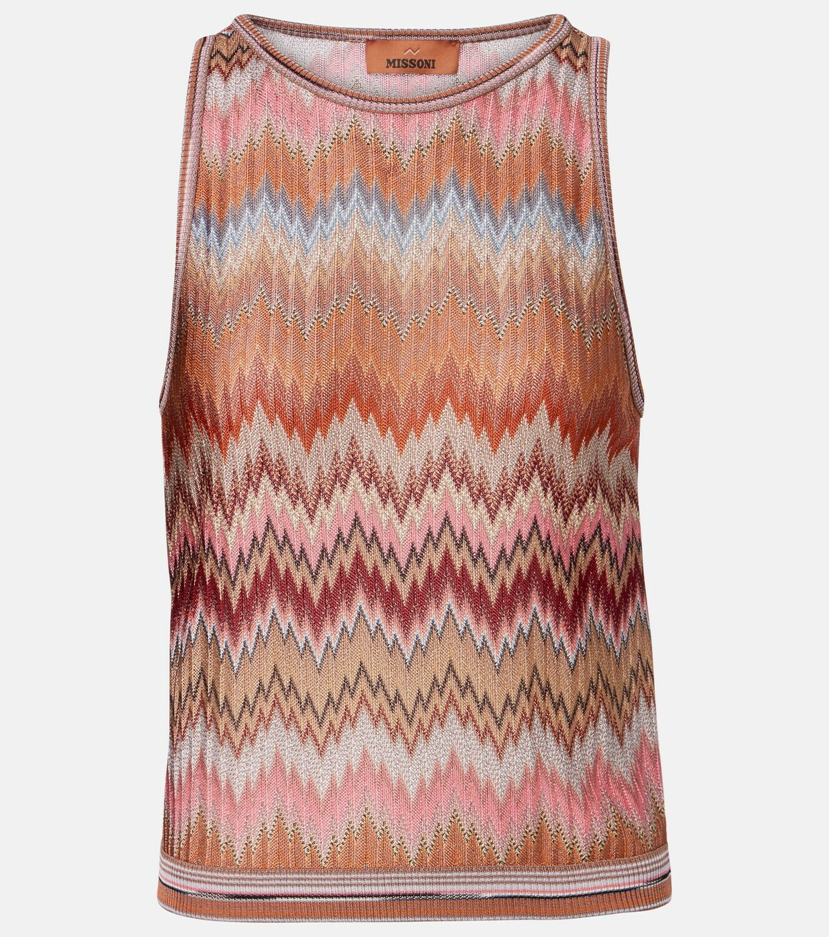 Missoni Zig Zag lamé tank top