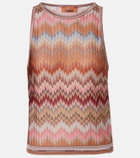Missoni Zig Zag lamé tank top