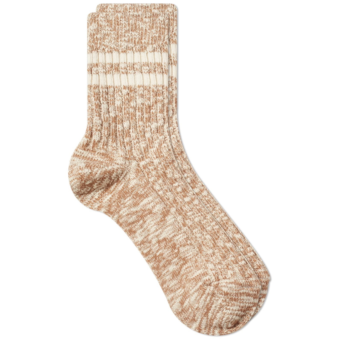 RoToTo Slub Stripe Stock in Coffee