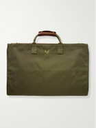 Bennett Winch - The Trifold Leather-Trimmed Cotton-Canvas Suit Carrier and Messenger Bag