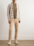 TOM FORD - Straight-Leg Cotton-Blend Moleskin Trousers - Neutrals