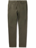 Theory - Zaine Slim-Fit Stretch Cotton-Blend Twill Trousers - Green