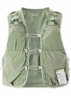 Satisfy - Logo-Print Appliqued Justice™ Cordura® Hydration Vest, 5L - Green